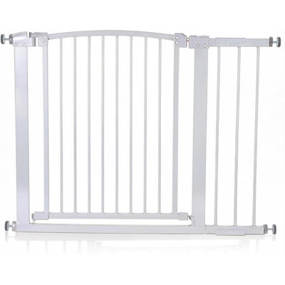 Barrière de sécurité courbée en métal robuste, barrière intérieure pour chien et barrière pour enfants