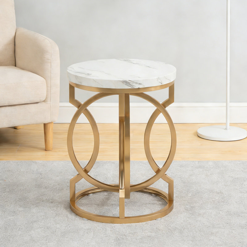 Table de chevet ronde, table de bout