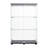 Kayly Lockable Two Door Glass Cabinet,Modern Glass Display Cabinet with 3 Shelves-234995721