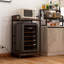 Mini-réfrigérateur à 4 niveaux Vintage avec rangement, four à micro-ondes polyvalent et support pour dortoir de bureau à domicile