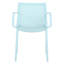 Table longue blanche moderne de 55 pouces, fauteuils en polypropylène empilables 4 pièces, intérieur / extérieur, durabilité toutes saisons, métal thermolaqué, forme de chaise ergonomique, plateau de table de haute qualité, -,,, et-1321920114