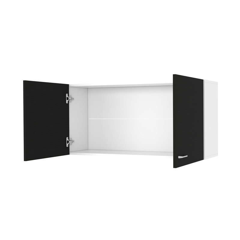 Armoire murale 2 portes Carbon Espresso, Noir