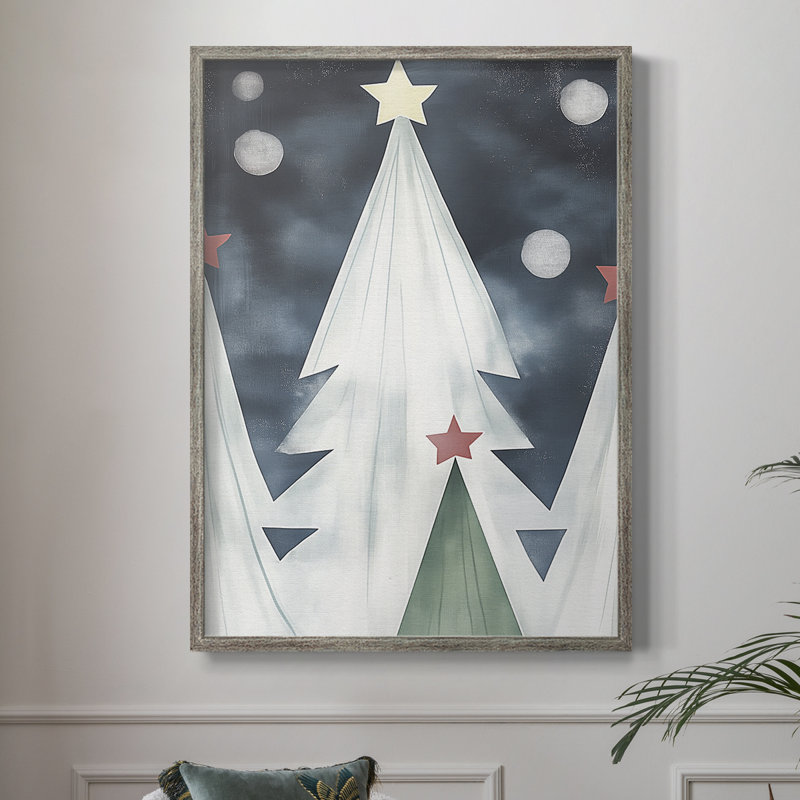 «Christmas Holiday Art DCCCLV», reproduction d'art encadrée - bois massif