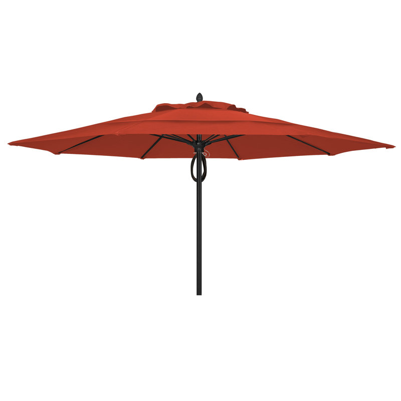 Parasol de marché 13 'Prestige, Bleu marine du capitaine, Noir