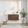 Cristo 36'' Wall Mounted Single Bathroom Vanity with Quartz Top