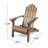 Mobley Acacia Foldable Outdoor Adirondack Chair-676163390