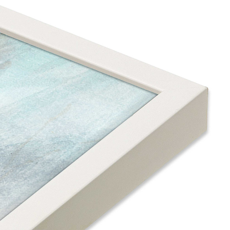 Imprimé sérénité «Snowy Woodland», Cadre opaque blanc, H 12 po x l 15 po