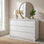 Commode moderne à 8 tiroirs de 120 cm (47,24 po) aux bords arrondis, grande commode pour le rangement de la chambre à coucher-2111785242