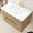 30 In. W X 18 In. D X 20 In. H Single Sink Wall-Mounted Bath Vanity  With White Ceramic Top-873758400