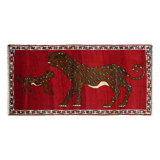 Animal Pictorial Cheetah Hand Knotted Rug 2'6"X 5'7"