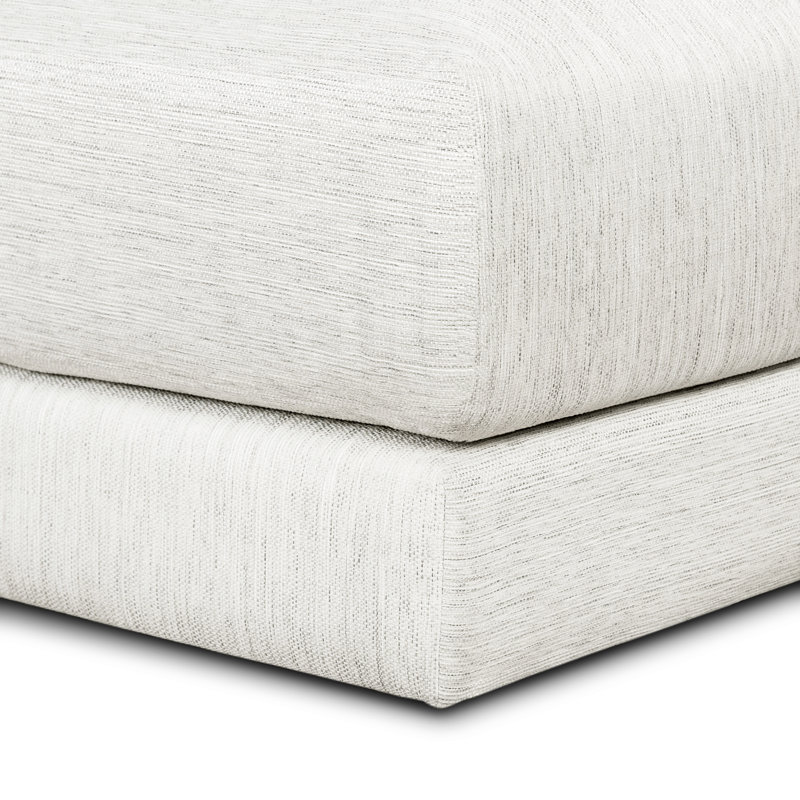 Canapé modulaire en tissu 122 po avec chasse 80 po Marcel, Face à la droite