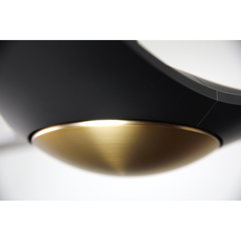 IC Brisa 56'' Ceiling Fan, Handheld Remote Control, Satin Brass/Matte Black