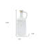 Vase cylindrique en terre cuite 13 "blanc