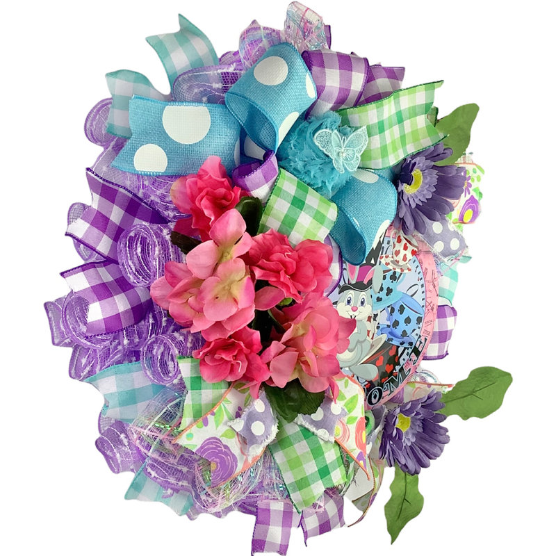 Couronne de printemps et de la Saint-Valentin avec lapin