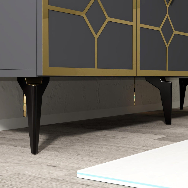 Console, Doré / anthracite