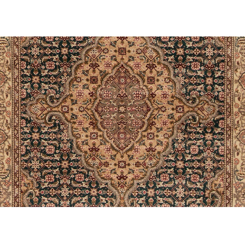 Wool Oriental Area Rug in Green