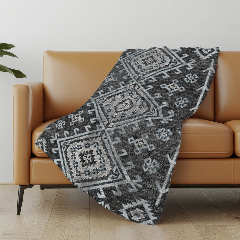 Jeté Sherpa Aztec Addison, Ombre