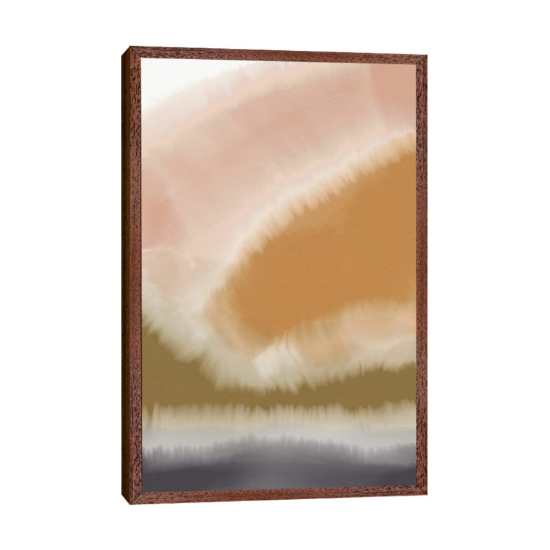 Meditation 1 - Print on Canvas, 101.6 cm H x 66.04 cm W, Brown Framed