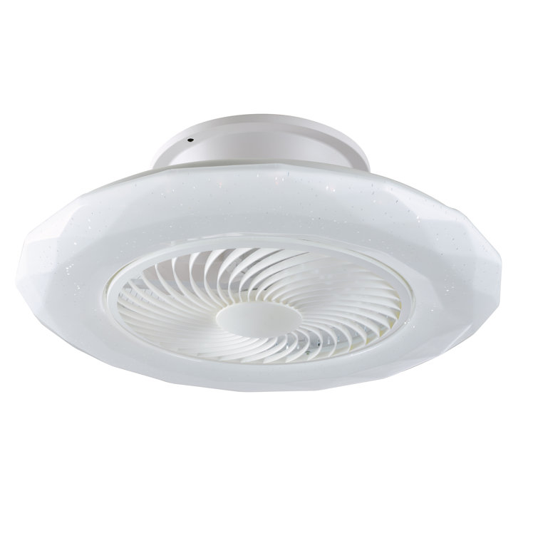 VENTILATORE CON LAMPADA LED SKYRON White 40W 3600LM CCT Wi-Fi CON TELECOMANDO 60X28X22 Cm.