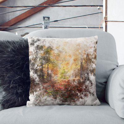 Sunlight Through the Trees Cushion with Filling
