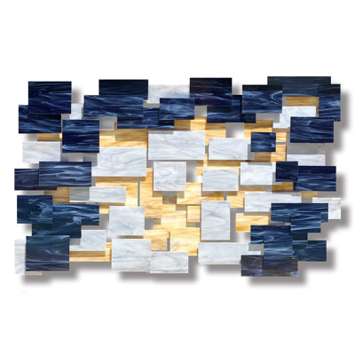 Mystere Glass And Metal Wall Sculpture