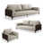 3 pièces: canapé / causeuse / fauteuil sélectionné