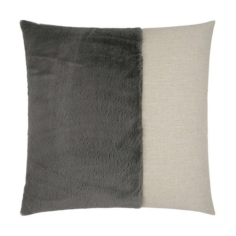 St. Moritz Pillow Cover & Insert, Steel/Gray, Square 24"