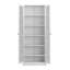 Armoire de cuisine en métal avec 5 tablettes réglables, armoire d'appoint