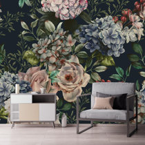 Large Floral Mural Wallpaper | Removable Wallpaper | Peel And Stick  Wallpaper | Adhesive Wallpaper | Wall Paper Peel Stick Wall Mural 3669
