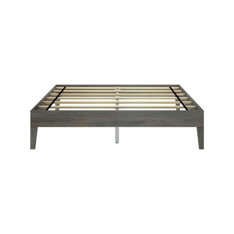 Arikah Solid Wood Bed, Queen, Driftwood