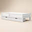 Milo Single Bed with Storage White