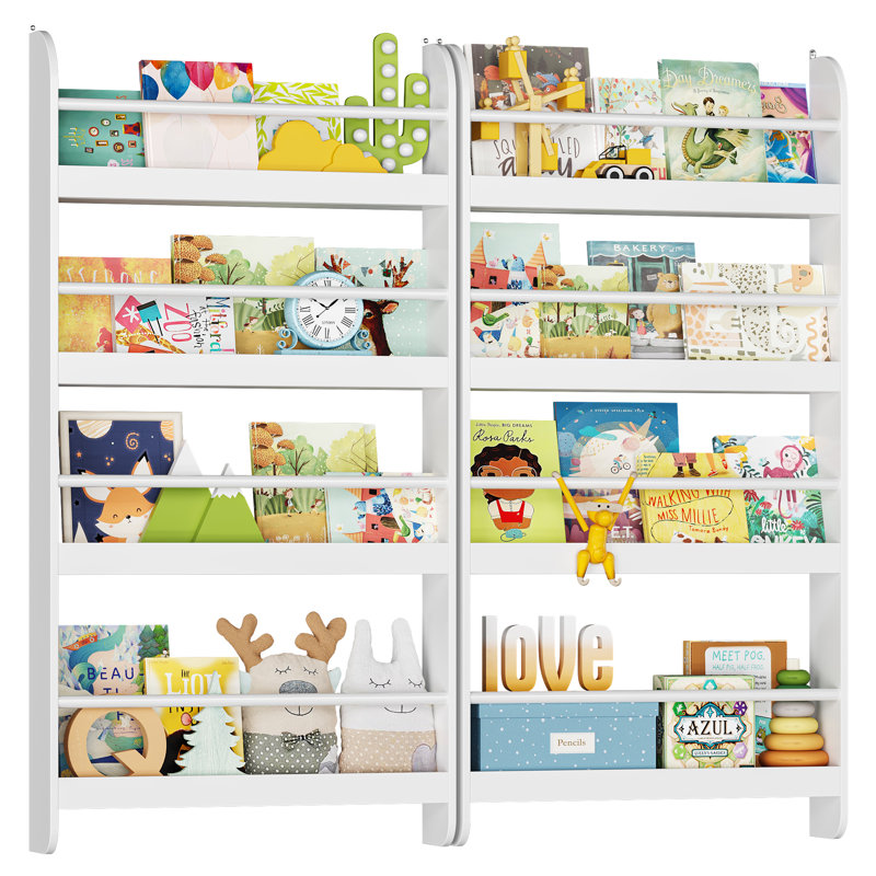 Bibliothèque pour enfants 2 pièces Phippen, Blanc