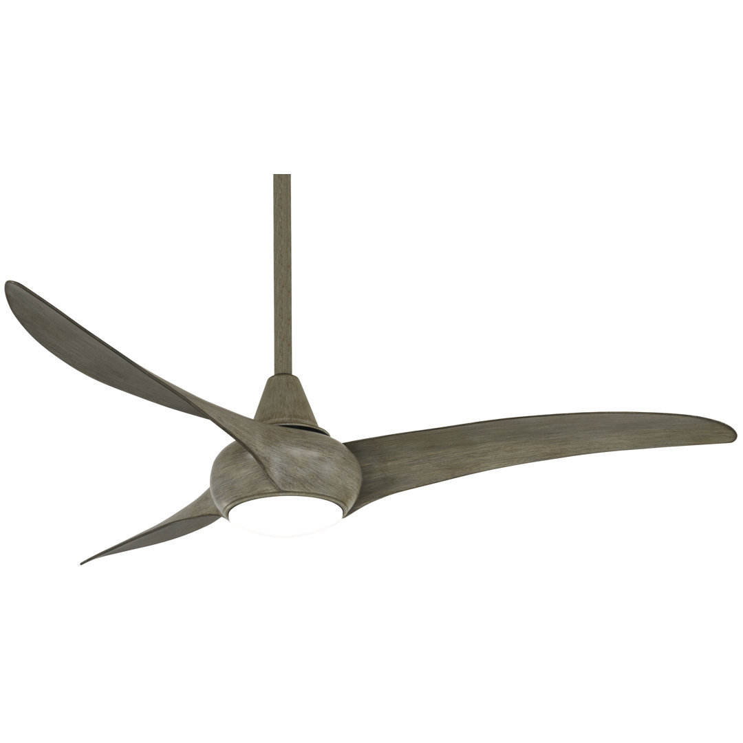 52" 3 - Blade LED Propeller Ceiling Fan with Remote Control and Light Kit Included Minka Aire