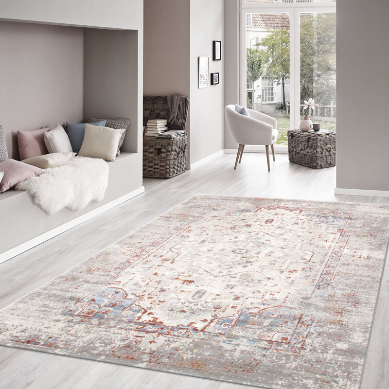 Efes Geometric Indoor Rug, Rectangle 4' x 6'