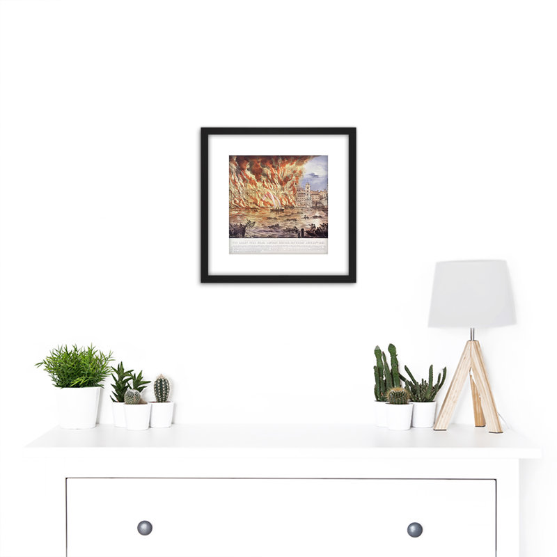 Read And Company The Great Fire Near London Bridge - Single Picture Frame Painting