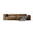 Brown Genuine Leather Modular Sofa cushion couch