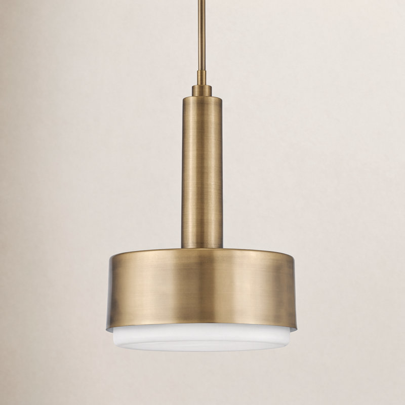 Fitzgerald 2 - Light Single Pendant, Lacquered Brass