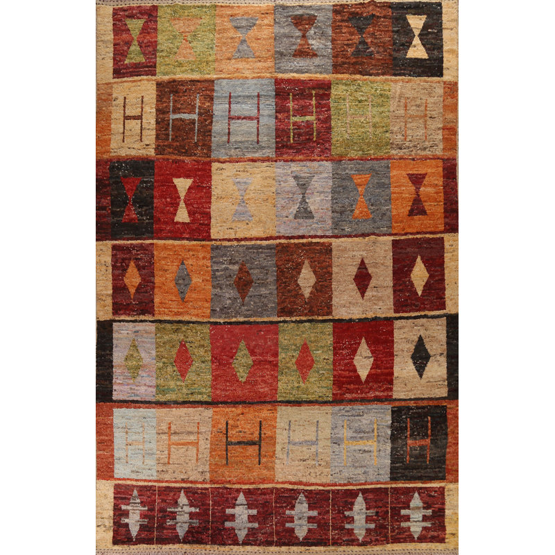 One-of-a-Kind 10'2" X 13'6" New Age Wool Area Rug in Beige