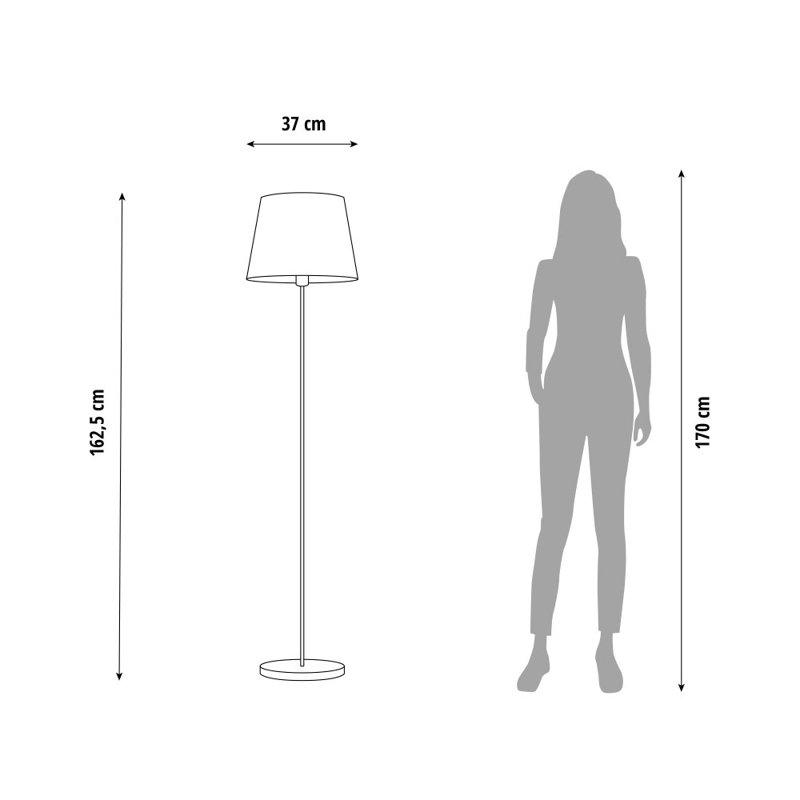 Alfiero Floor Lamp, Green/Gold, Stainless Steel