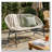 OUTDOOR PATIO WICKER LOVE SEAT-799755626