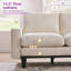 Canapé rembourré 75 po 3 places à assise profonde 75 po, crème-1063224821
