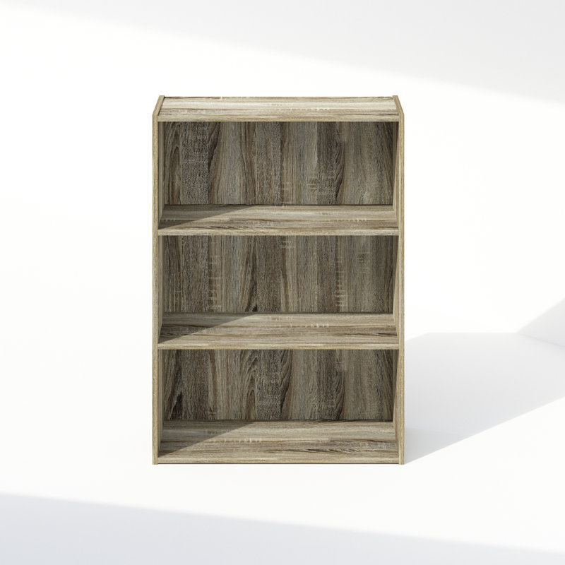 Simple Standard Bookcase, Sonoma Oak, (3 Shelves) 80.01cmH x 60.2cmW x 24.64cmD