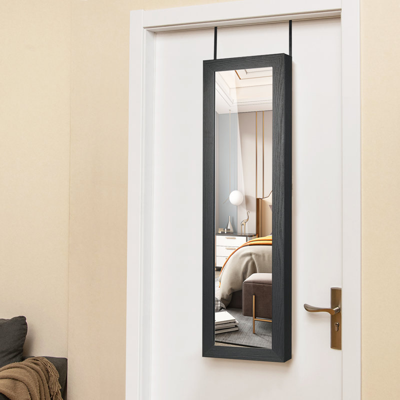 Armoire à bijoux avec miroir Maura, Noir