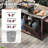78.3" Oversized Foldable Outdoor Kitchen Island, Solid Rolling Bar Cart with Stainless Steel Top & Trash Storage for Lawn Garden BBQ-1300102977