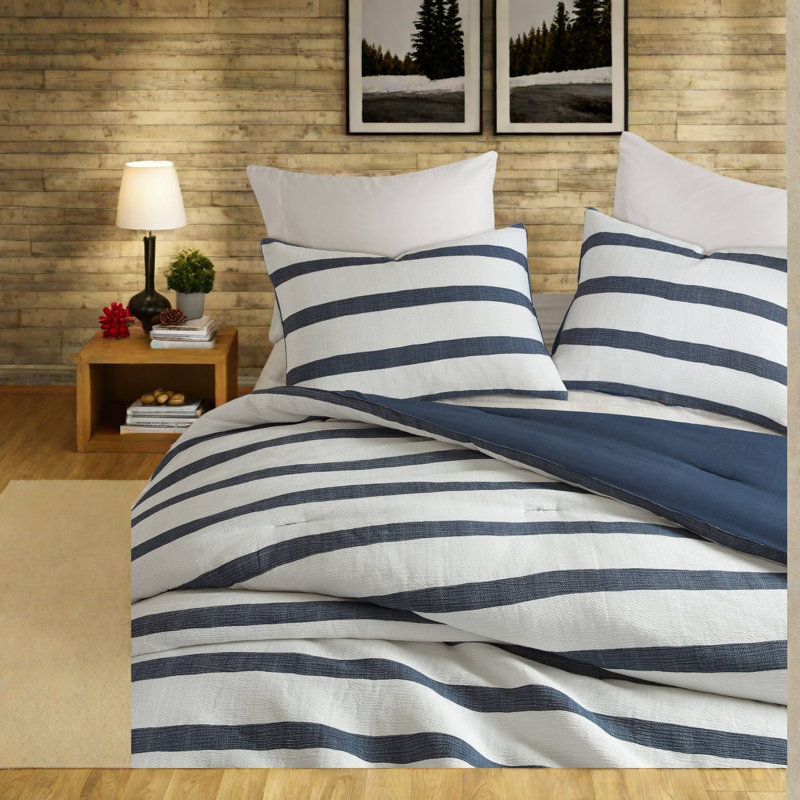 Premium Yarn-dyed Bedding Set, King/cal King Size, Modern Minimalist Style