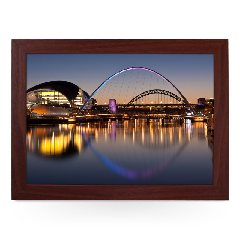 Angelie Wood Tray, Brown