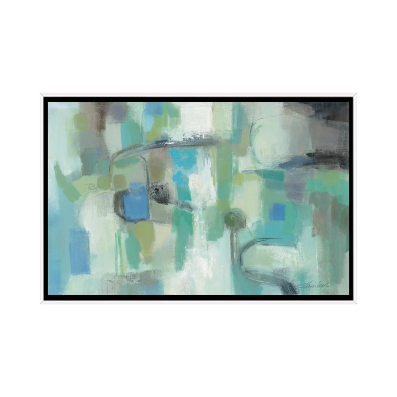 «Mountain Spring II» par Silvia Vassileva - reproduction d'art, H 40 po x l 60 po x 1,5 po, Toile blanche encadrée, Aucun mat
