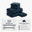500 GSM 100% Turkish Cotton Navy Oversized 4-Piece Towel Set-103688330-112079029