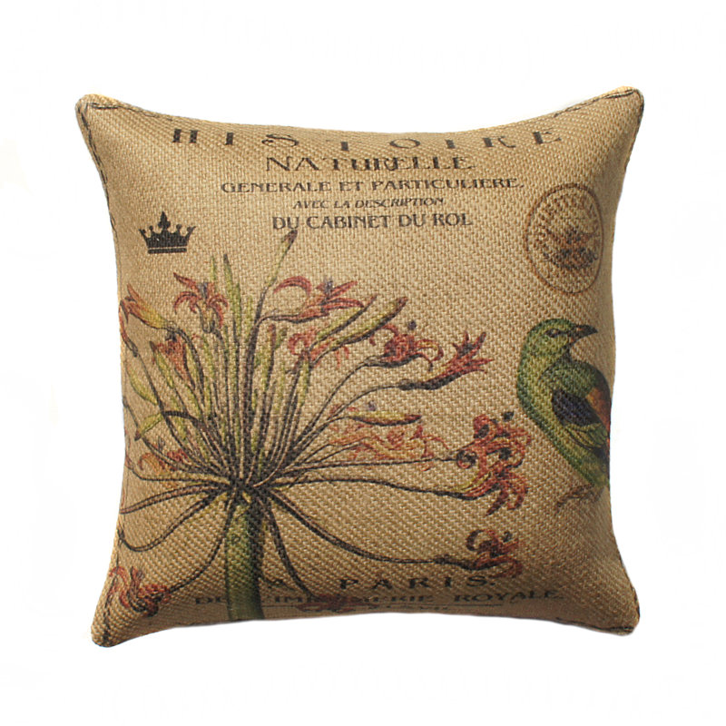 Cotton Reversible Throw Pillow