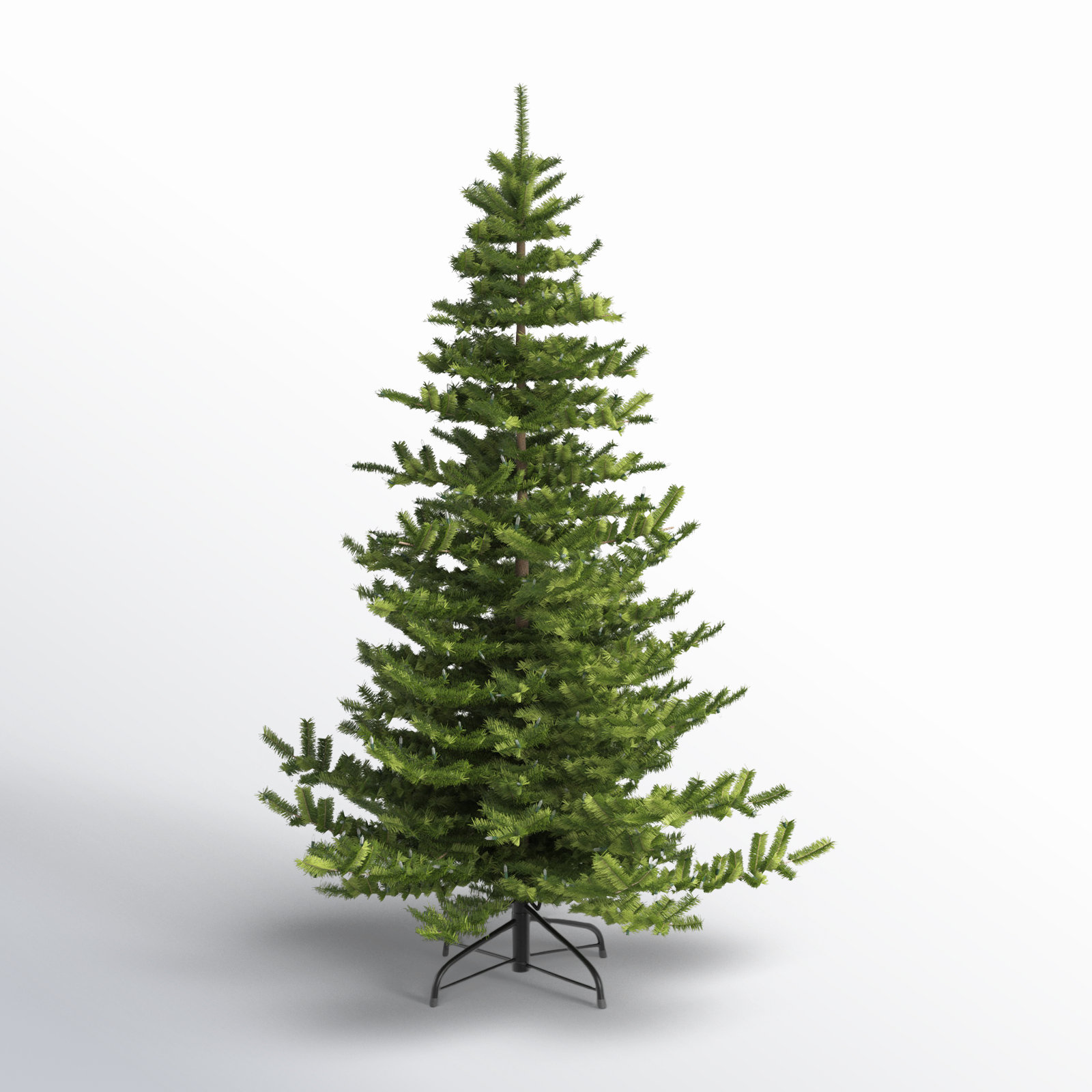 Lighted Artificial Christmas Tree, 7.5' H